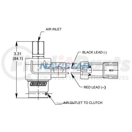 HOR993249 by NAVISTAR - A/C Solenoid Valve