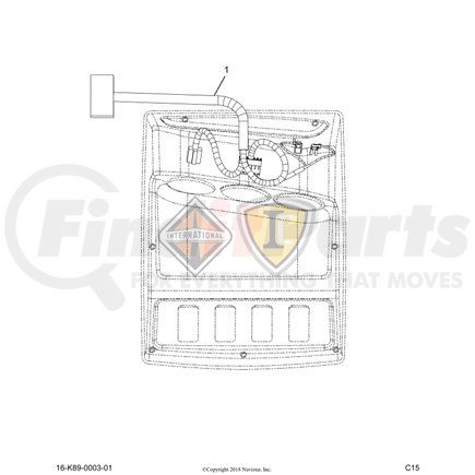 3722183C91 by NAVISTAR - INTERNATIONAL HARNESS ELECTRICA