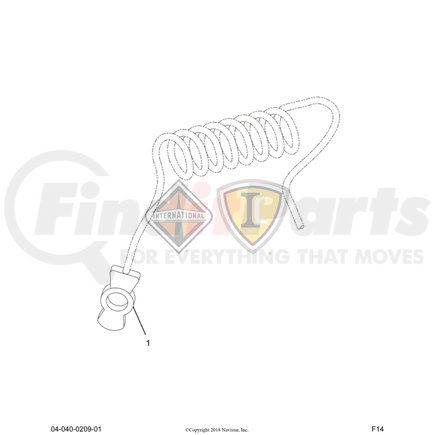 3517391C91 by NAVISTAR - Air Brake Emergency Gladhand Coupler