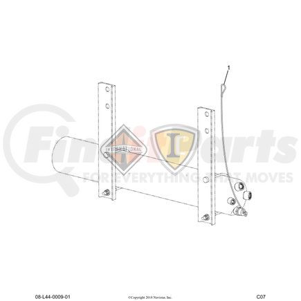 3613700C1 by NAVISTAR - INTERNATIONAL VALVE DRAIN  DRAIN W/CABLE 20"