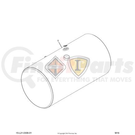 2516134C91 by NAVISTAR - TANK, FUEL, 26IN,