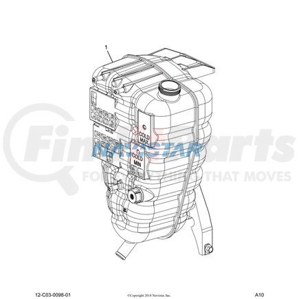 2604139C92 by NAVISTAR - Radiator Surge Tank