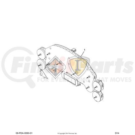 2511433C91 by NAVISTAR - Instrument Panel Control Module