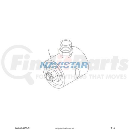 444693 by NAVISTAR - INTERNATIONAL PLUG  1/4-18 PLN