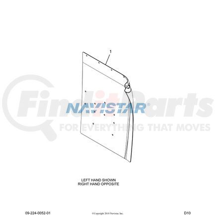 3584129C5 by NAVISTAR - GUARD FRT FENDER