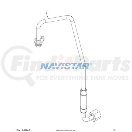 3008174C92 by NAVISTAR - INTERNATIONAL HOSE ASSY HP TURB