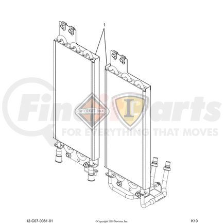 2606028C91 by NAVISTAR - INTERNATIONAL COOLER  OIL