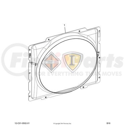 2515973C1 by NAVISTAR - SHROUD ASSY