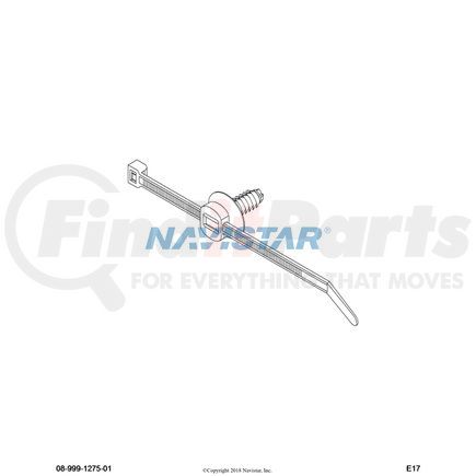 3551787C91 by NAVISTAR - INTERNATIONAL STRAP CABLE LOCK*HELLERMAN TYT