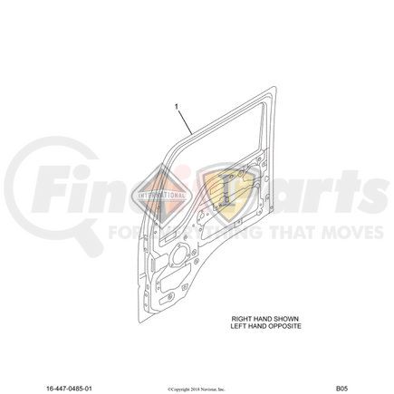 6056108C1 by NAVISTAR - INTERNATIONAL PANEL DOOR OUTER