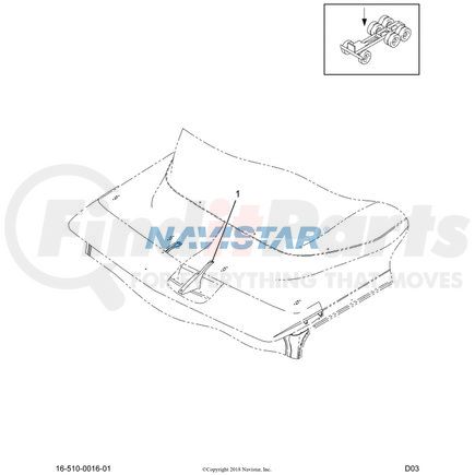 1668582C2 by NAVISTAR - INTERNATIONAL SUPPORT SUNSHADE