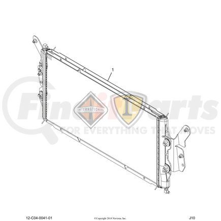 2604239C91 by NAVISTAR - Radiator and Intercooler Assembly