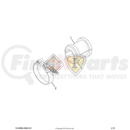 2513728C91 by NAVISTAR - KT CUFF,KIT, EXHA