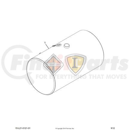 3748682C93 by NAVISTAR - TANK,FUEL , 26 IN