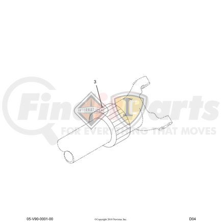 2506823C91 by NAVISTAR - INTERNATIONAL SEAL STEER SHAFT*DUST CAP ASSY