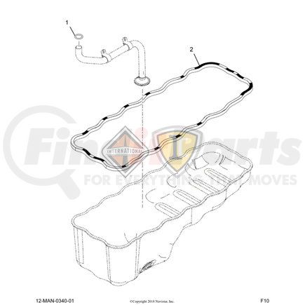 2515609C91 by NAVISTAR - KIT, ENGINE BEARI