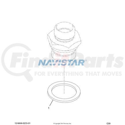 62965010571 by NAVISTAR - INTERNATIONAL RING O 15X2FPM1-7