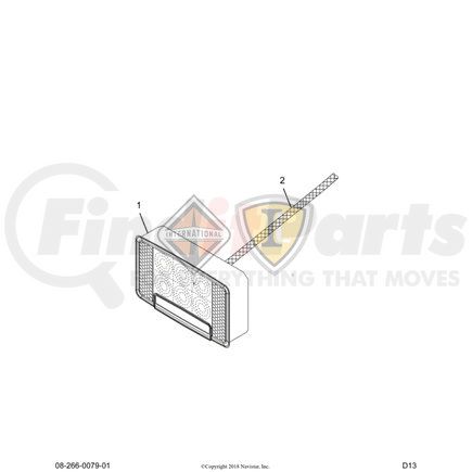 2512590C91 by NAVISTAR - Brake / Tail / Turn Signal Light