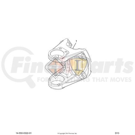 3698263C1 by NAVISTAR - Differential End Yoke