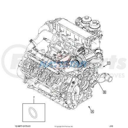 1886102C1 by NAVISTAR - INTERNATIONAL GASKET FRONT COVER