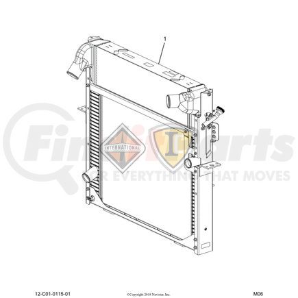 2593777C91 by NAVISTAR - INTERNATIONAL RADIATOR FRAME CAC ASSY