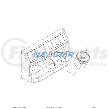 3722181C1 by NAVISTAR - INTERNATIONAL GAUGE INDICATOR