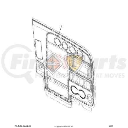 3598302C2 by NAVISTAR - Instrument Cluster Housing