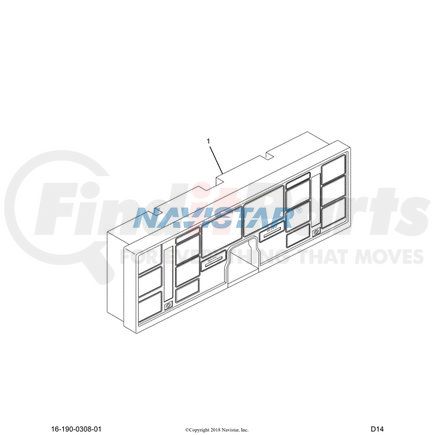 1690297C1 by NAVISTAR - Instrument Cluster