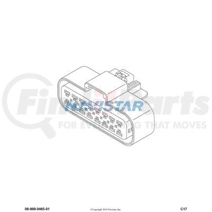 3580539C1 by NAVISTAR - INTERNATIONAL CONNECTOR BDY 16-WY 280 FEMALE