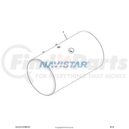 2516133C91 by NAVISTAR - TANK,FUEL , 26IN,