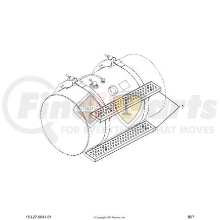 3564994C91 by NAVISTAR - Fuel Tank Cover Step