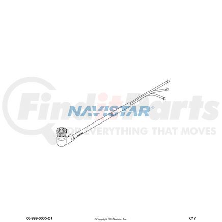 3554539C1 by NAVISTAR - Air Brake Pressure Modulator Valve Harness