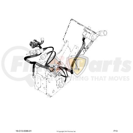 3601624C96 by NAVISTAR - INTERNATIONAL HARNESS,CAB OVERL