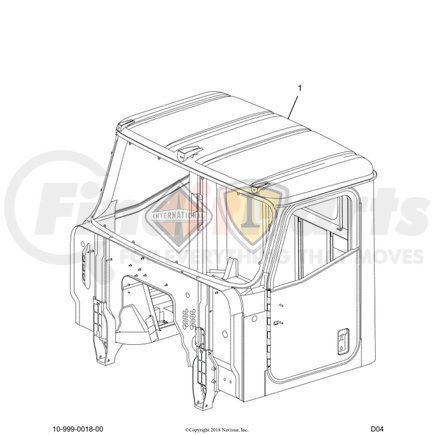 3593683C1 by NAVISTAR - Door Shell Insulator