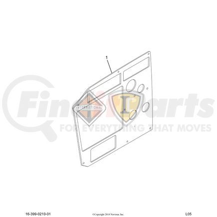 3517443C1 by NAVISTAR - Instrument Panel Cover