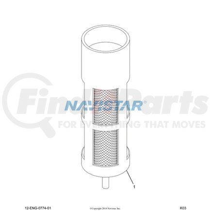 1817674C1 by NAVISTAR - INTERNATIONAL STRAINER (300 MICRON)