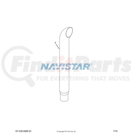 3819236C1 by NAVISTAR - INTERNATIONAL PIPE TAIL TURN OUT