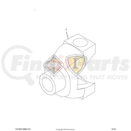 979591R2 by NAVISTAR - Differential End Yoke