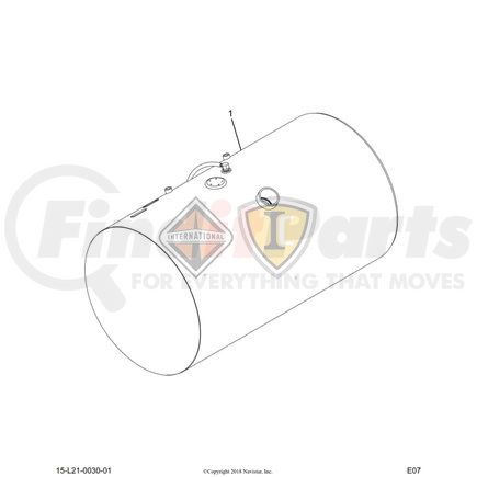 3528155C97 by NAVISTAR - INTERNATIONAL TANK FUEL  100 GAL ALUM  LT-SI