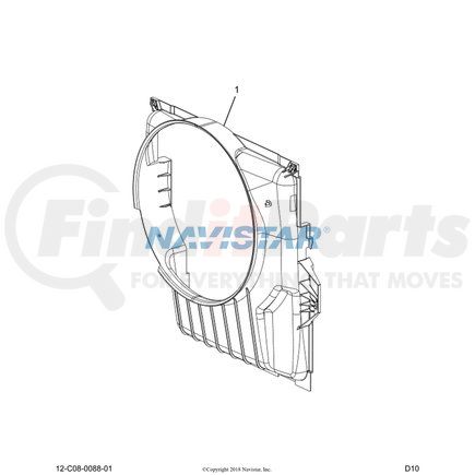 2604948C91 by NAVISTAR - INTERNATIONAL MM SHROUD REBAL-1