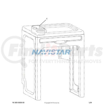 2028525C94 by NAVISTAR - HOLDER CUP