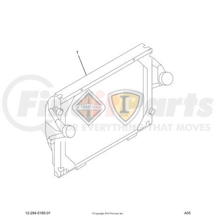 2022218C91 by NAVISTAR - INTERNATIONAL RADIATOR,ASM