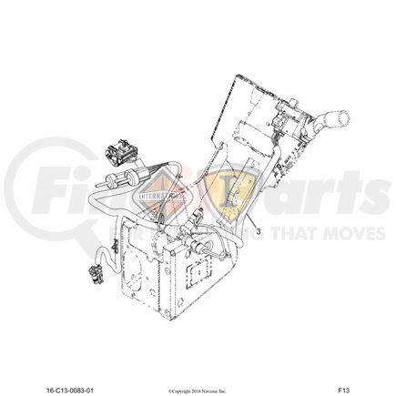 3598325C95 by NAVISTAR - INTERNATIONAL HARNESS,CAB OVERLAY , DCM LH N