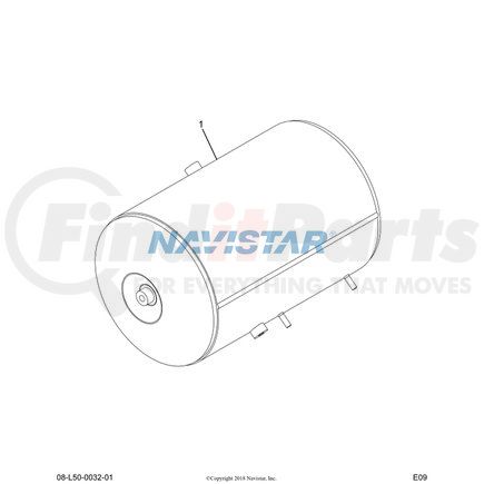 475831C5 by NAVISTAR - Air Brake Air Tank