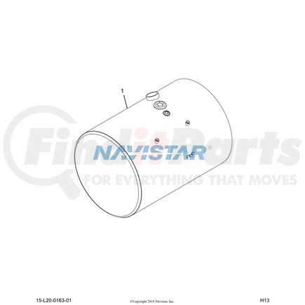 2514014C91 by NAVISTAR - Fuel Tank