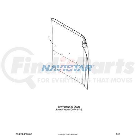 6119965C1 by NAVISTAR - GUARD,FRT FENDER