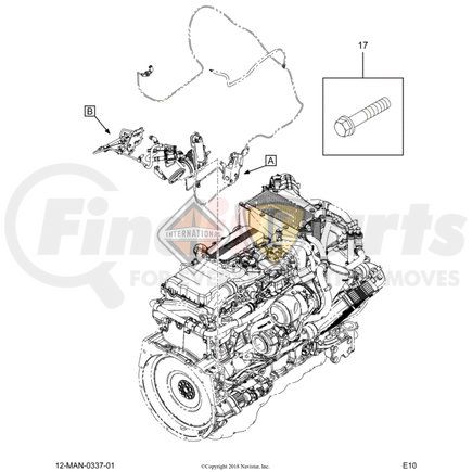 62981300572 by NAVISTAR - INTERNATIONAL UNION THREADED  M