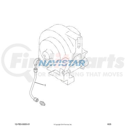 915499R1 by NAVISTAR - INTERNATIONAL NUT FLEX TUBE