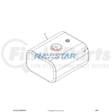 3873976C94 by NAVISTAR - TANK,FUEL , 40 GA