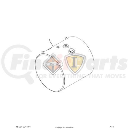 2514017C91 by NAVISTAR - Fuel Tank